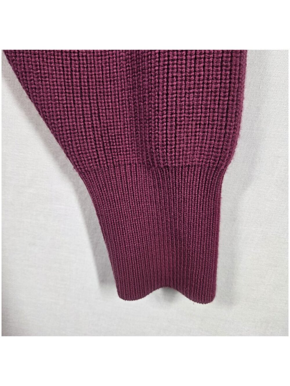 Babaton $168 Dress Pure Merino Wool 2XS Maroon Turtleneck Knee Lenght Knit - Picture 10 of 10